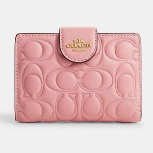 Coach Medium Zip Cofner Embossed Wallet